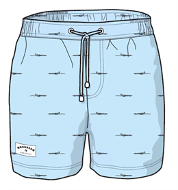 Moonbeam Badeshorts Lyseblå